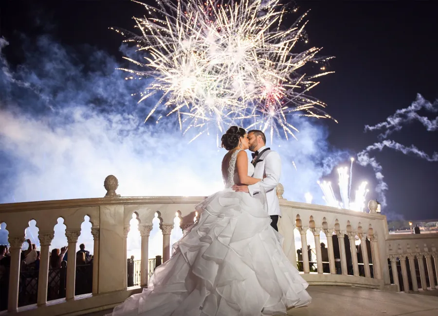 Feux d'artifice mariage